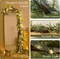 Christmas Garland with Lights, Prelit 9ft Lighted Norfolk Pine Garland, Battery Operated Greenery Garland Christmas Decorations for Mantle and Stairs, Home Decor Indoor Outdoor